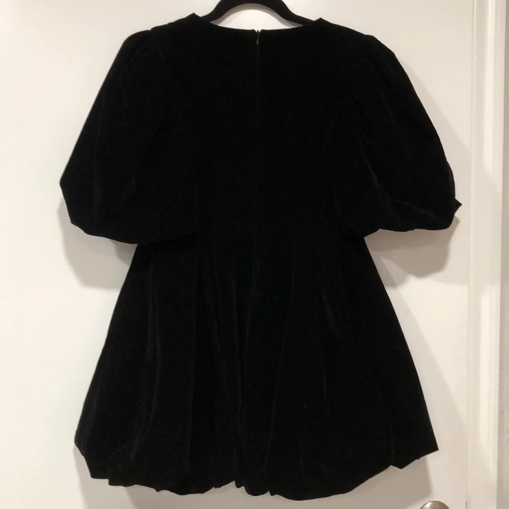 NWT - YFFS Cyanrose Velvet Peplum Mini Dress - Picture 5 of 13